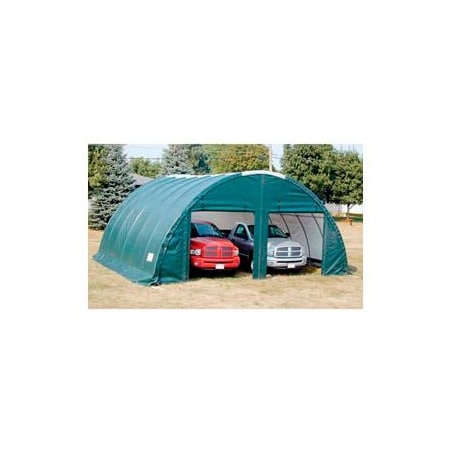 Clearspan Storage Master Classic Plus Garage 26'W x 12'H x 24'L Green PB00900R4N